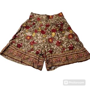 Vtg 90s Rayon Shorts - Jaydn T San Francisco - Size Small - patterned shorts